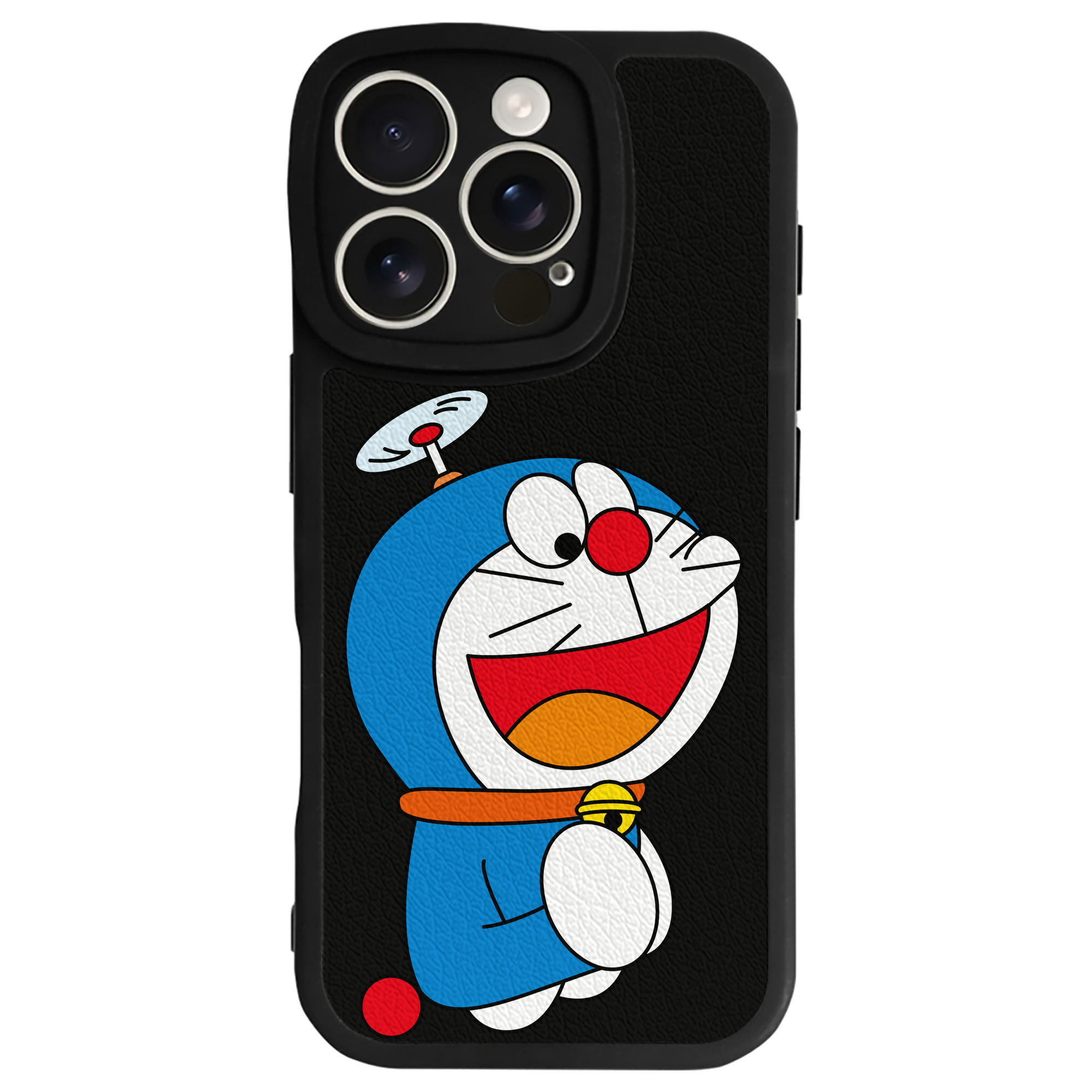 （画像用） ドラえもん Doraemon 【iPhone 16シリーズ対応】シリコンスマホケース（レザー調） 材質：シリコン